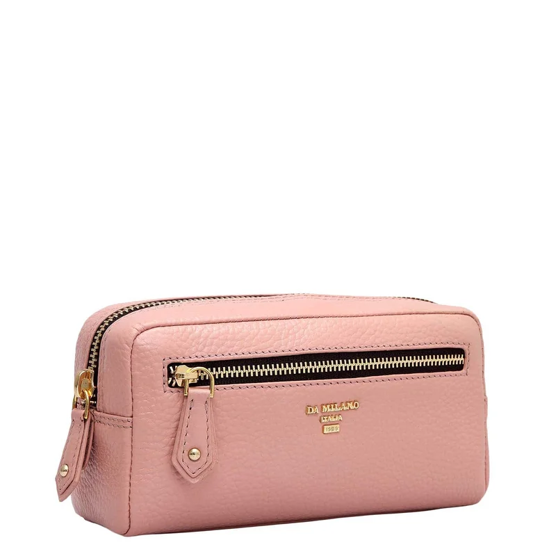 Da Milano Wax Leather Multi Pouch - Feather